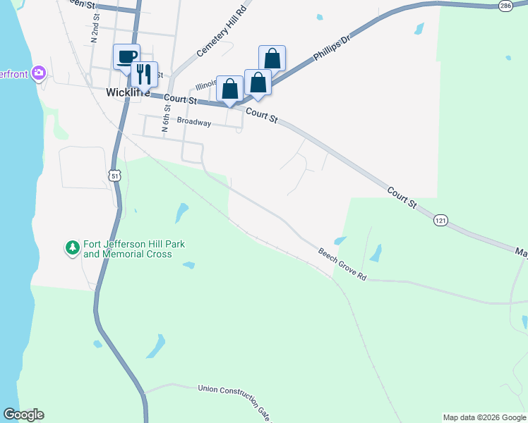 map of restaurants, bars, coffee shops, grocery stores, and more near 901-1087 Beech Grove Road in Wickliffe