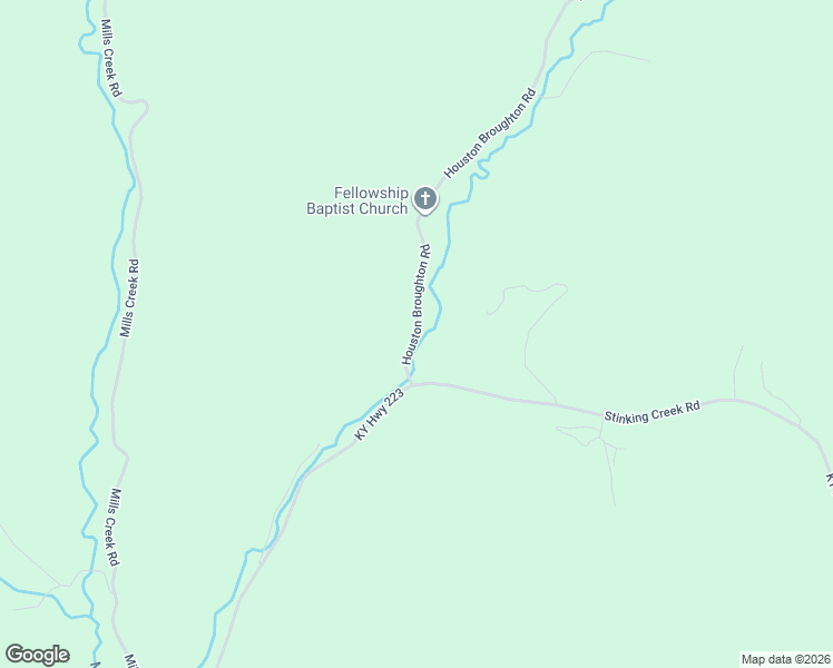 map of restaurants, bars, coffee shops, grocery stores, and more near 123 Houston Broughton Road in Flat Lick