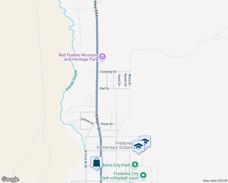 map of restaurants, bars, coffee shops, grocery stores, and more near 110 Pat Drive in Fredonia