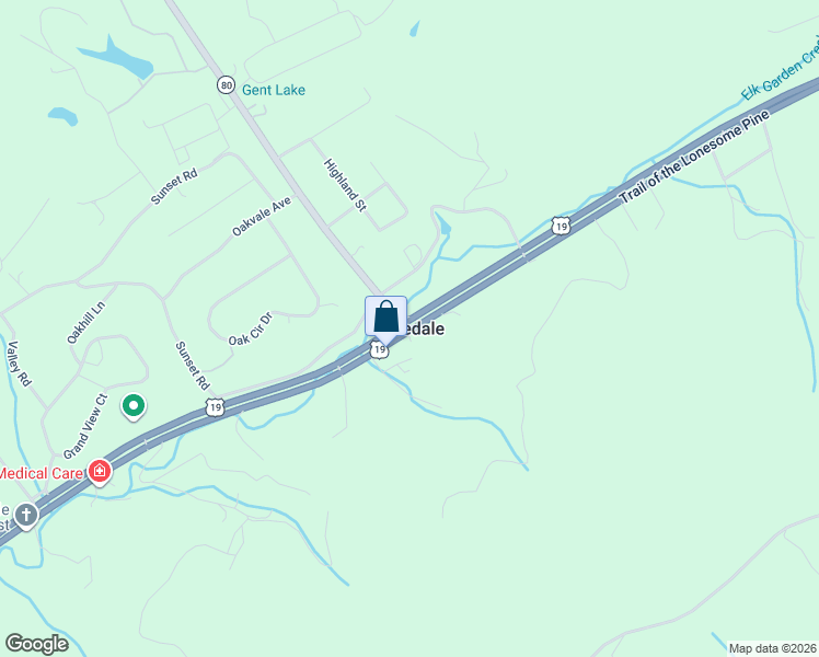 map of restaurants, bars, coffee shops, grocery stores, and more near in Rosedale