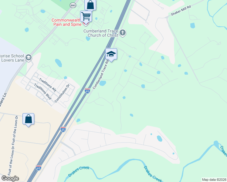 map of restaurants, bars, coffee shops, grocery stores, and more near 280 Wagon Trail in Bowling Green