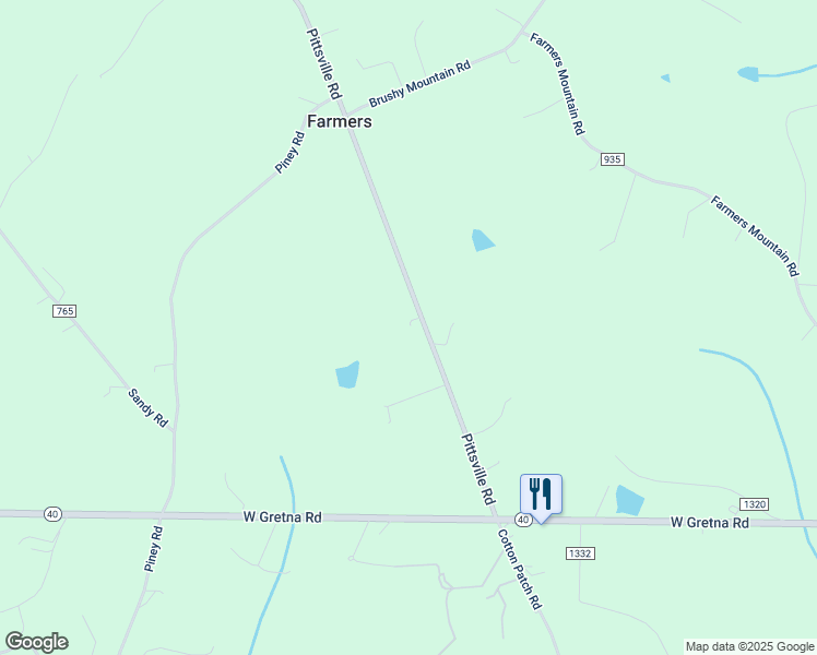 map of restaurants, bars, coffee shops, grocery stores, and more near 585 Pittsville Road in Gretna