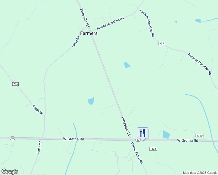 map of restaurants, bars, coffee shops, grocery stores, and more near 585 Pittsville Road in Gretna