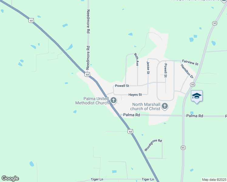 map of restaurants, bars, coffee shops, grocery stores, and more near 295-361 Hayes Street in Benton