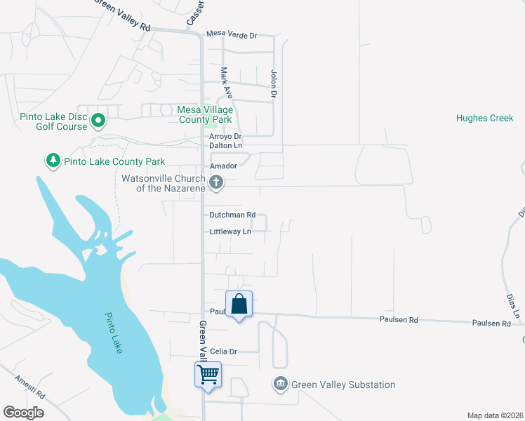 map of restaurants, bars, coffee shops, grocery stores, and more near 385 Dutchman Road in Watsonville