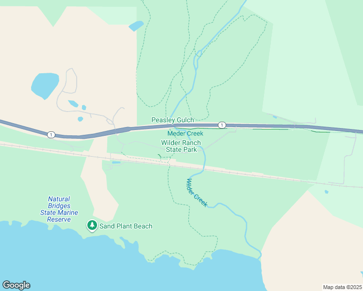 map of restaurants, bars, coffee shops, grocery stores, and more near 1401 Coast Road in Santa Cruz