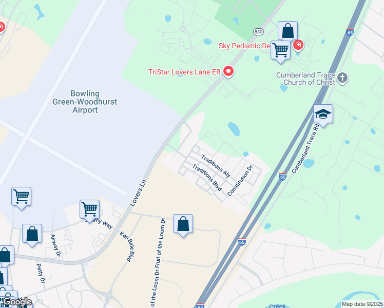 map of restaurants, bars, coffee shops, grocery stores, and more near 200 Traditions Boulevard in Bowling Green