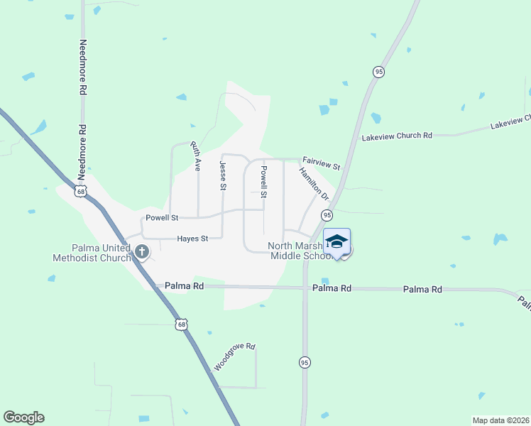 map of restaurants, bars, coffee shops, grocery stores, and more near 899 Fairview Street in Benton