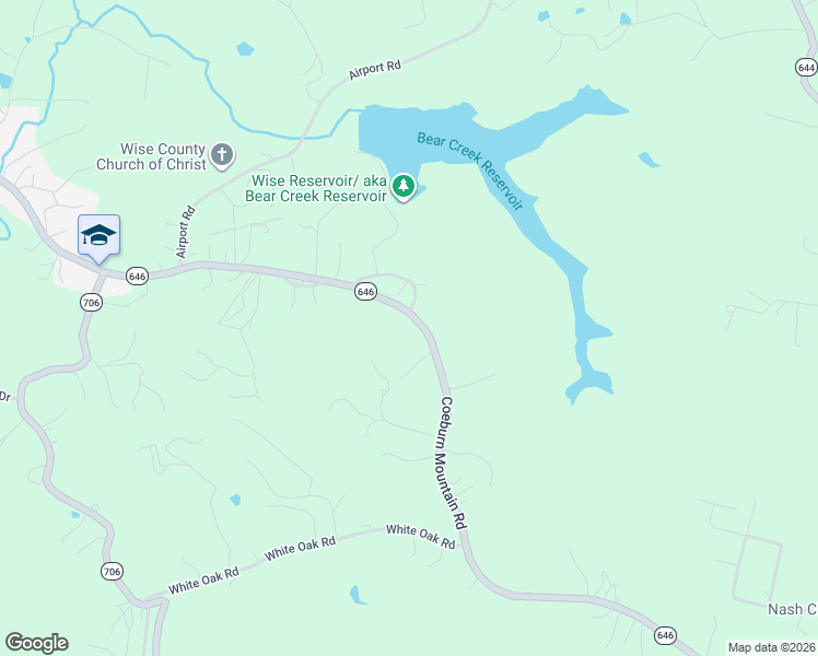 map of restaurants, bars, coffee shops, grocery stores, and more near 10162-10170 Coeburn Mountain Road in Wise