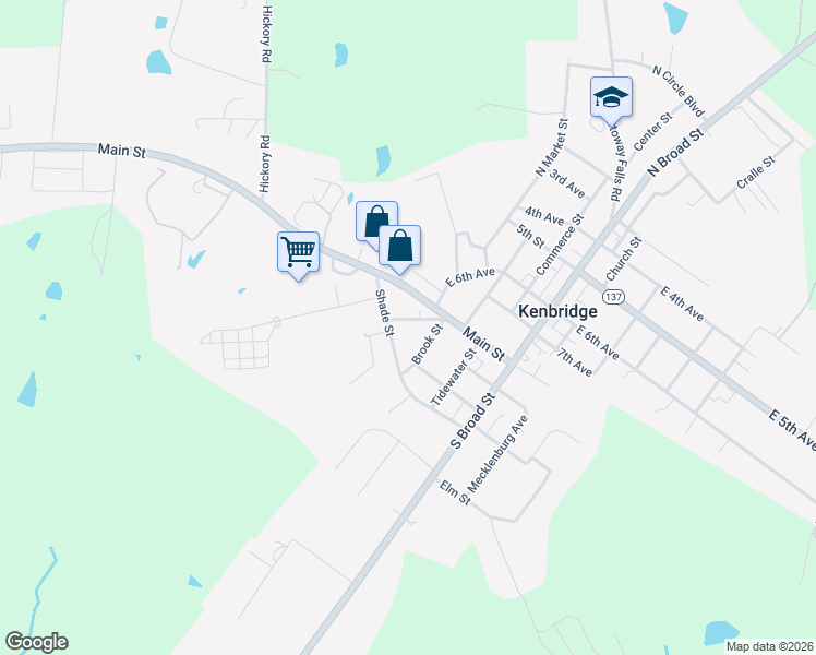 map of restaurants, bars, coffee shops, grocery stores, and more near 101 Park Avenue in Kenbridge