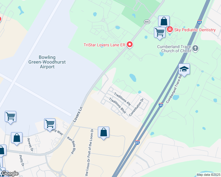 map of restaurants, bars, coffee shops, grocery stores, and more near 131 Washington Avenue in Bowling Green