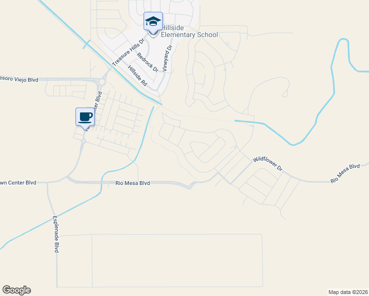 map of restaurants, bars, coffee shops, grocery stores, and more near 14695 Road 204 in Madera