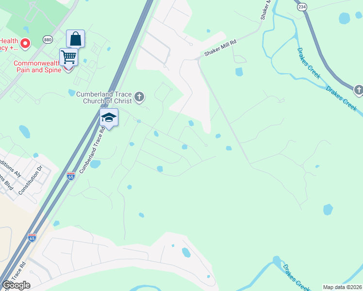 map of restaurants, bars, coffee shops, grocery stores, and more near Unnamed Road in Bowling Green
