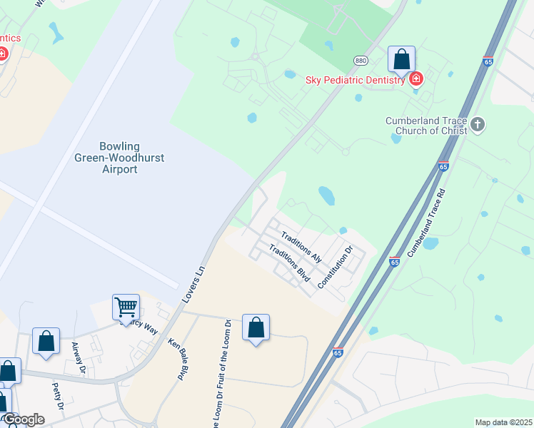 map of restaurants, bars, coffee shops, grocery stores, and more near 200 Traditions Boulevard in Bowling Green