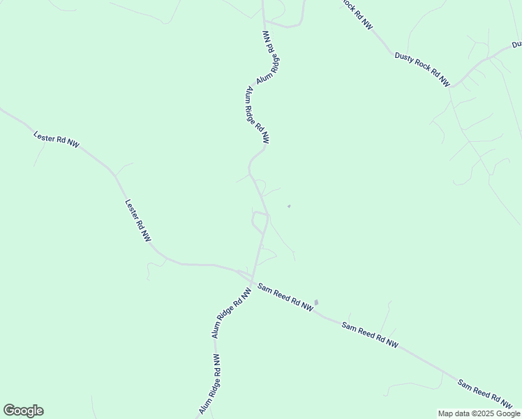 map of restaurants, bars, coffee shops, grocery stores, and more near 4612 Alum Ridge Road Northwest in Riner