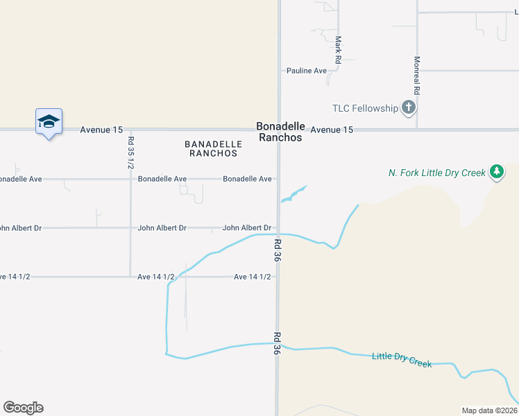 map of restaurants, bars, coffee shops, grocery stores, and more near 14734 Road 36 in Madera