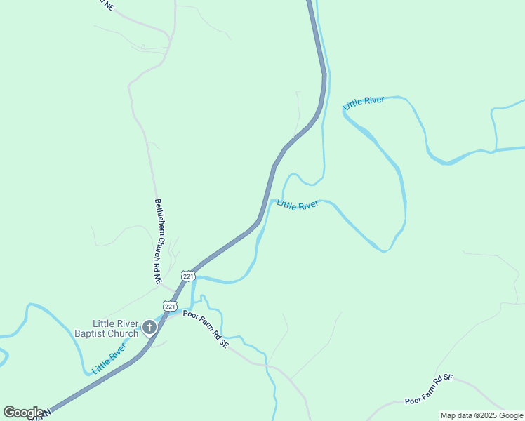 map of restaurants, bars, coffee shops, grocery stores, and more near Floyd Highway North in Floyd