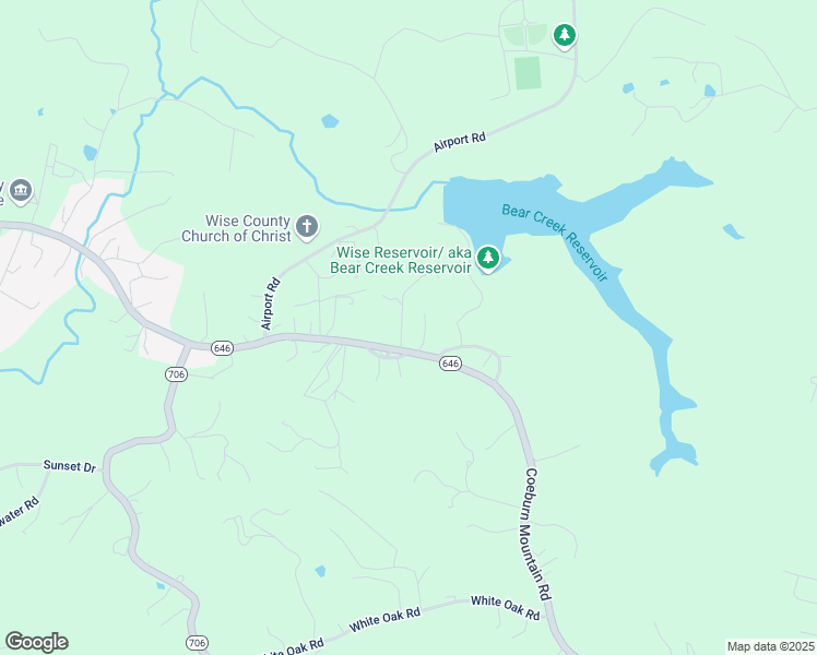 map of restaurants, bars, coffee shops, grocery stores, and more near 10069 Coeburn Mountain Road in Wise