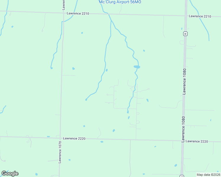 map of restaurants, bars, coffee shops, grocery stores, and more near 21561 Lawrence 1074 in Monett