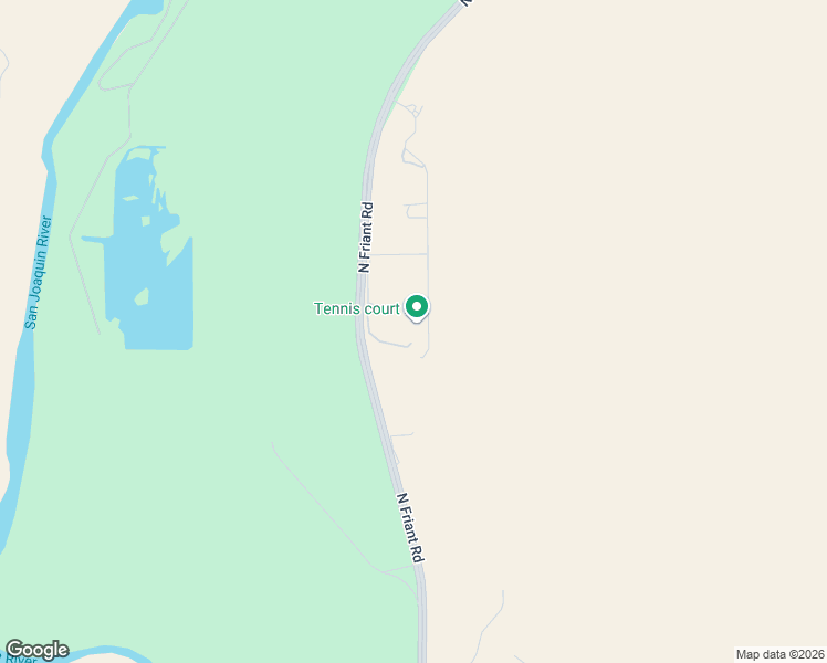 map of restaurants, bars, coffee shops, grocery stores, and more near 15516 North Friant Road in Friant