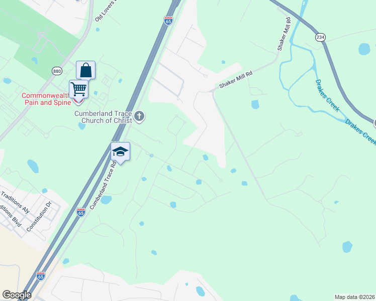 map of restaurants, bars, coffee shops, grocery stores, and more near 441 Shaker Mill Bend Road in Bowling Green