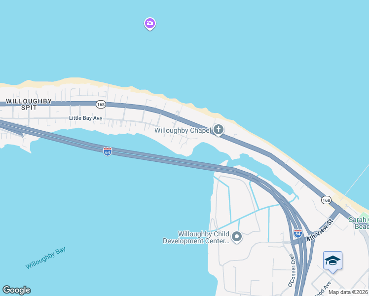 map of restaurants, bars, coffee shops, grocery stores, and more near 855 Little Bay Avenue in Norfolk