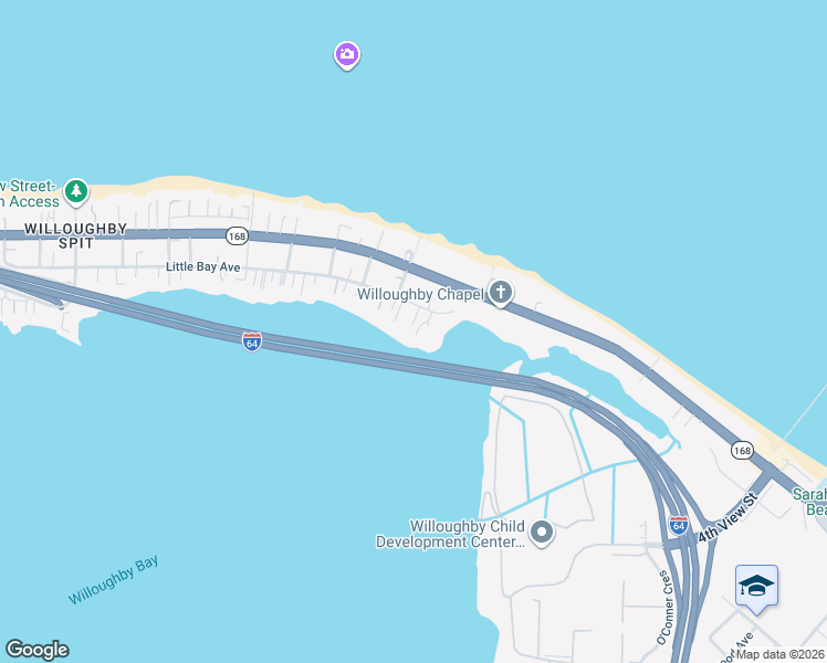 map of restaurants, bars, coffee shops, grocery stores, and more near 855 Little Bay Avenue in Norfolk