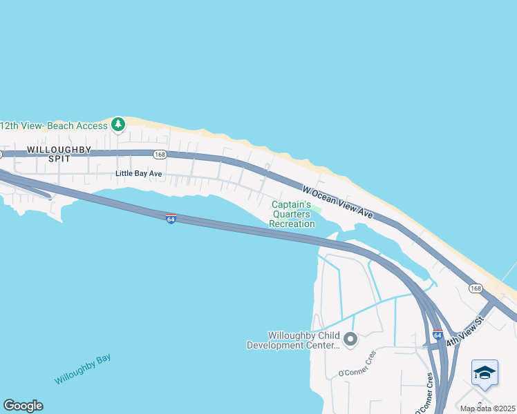 map of restaurants, bars, coffee shops, grocery stores, and more near 855 Little Bay Avenue in Norfolk