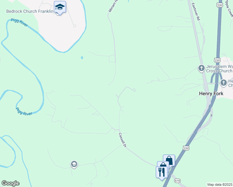map of restaurants, bars, coffee shops, grocery stores, and more near 773 Cassell Drive in Rocky Mount