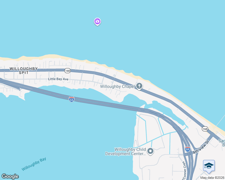 map of restaurants, bars, coffee shops, grocery stores, and more near 863 Little Bay Avenue in Norfolk