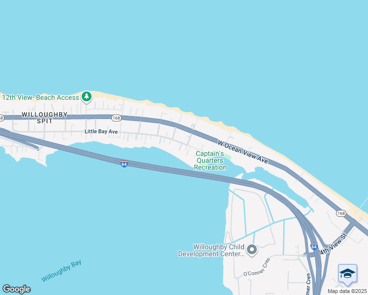 map of restaurants, bars, coffee shops, grocery stores, and more near 901 Little Bay Avenue in Norfolk