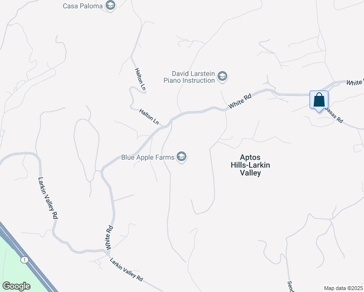 map of restaurants, bars, coffee shops, grocery stores, and more near 420 Yellowbrick Road in Watsonville