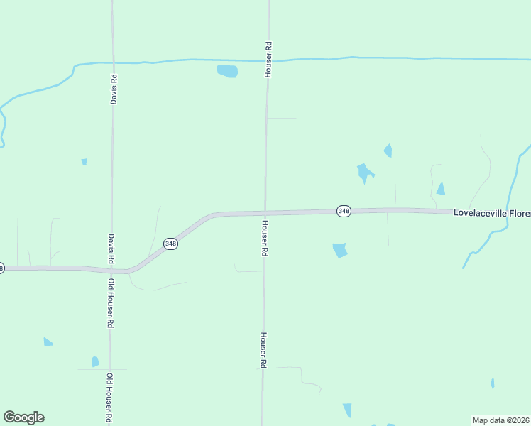 map of restaurants, bars, coffee shops, grocery stores, and more near Houser Road in Boaz