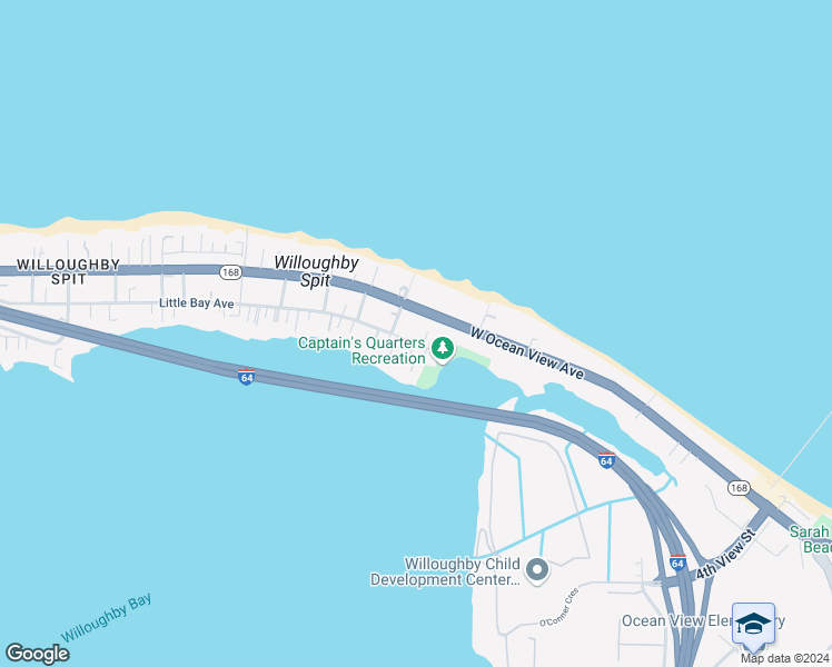 map of restaurants, bars, coffee shops, grocery stores, and more near 855 Little Bay Avenue in Norfolk