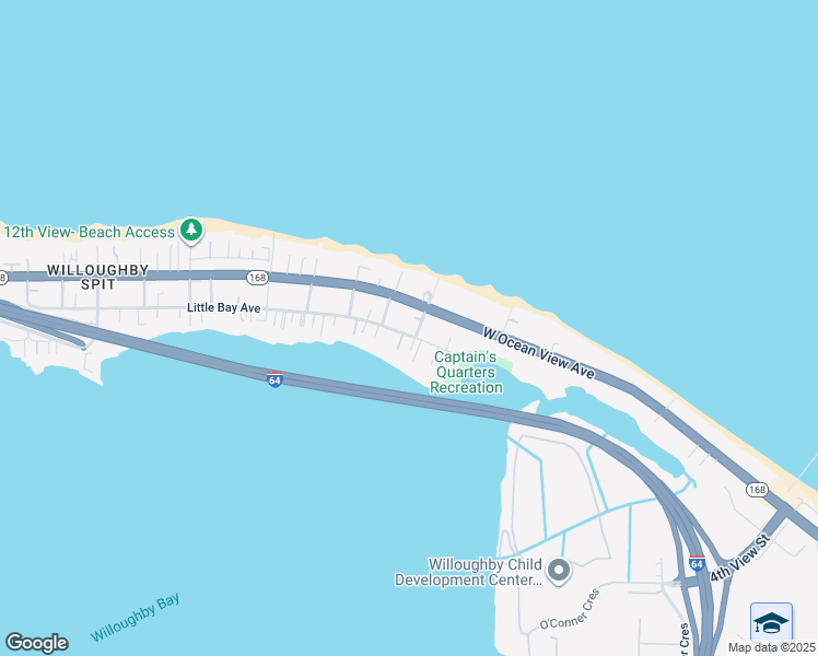 map of restaurants, bars, coffee shops, grocery stores, and more near 904 Little Bay Avenue in Norfolk