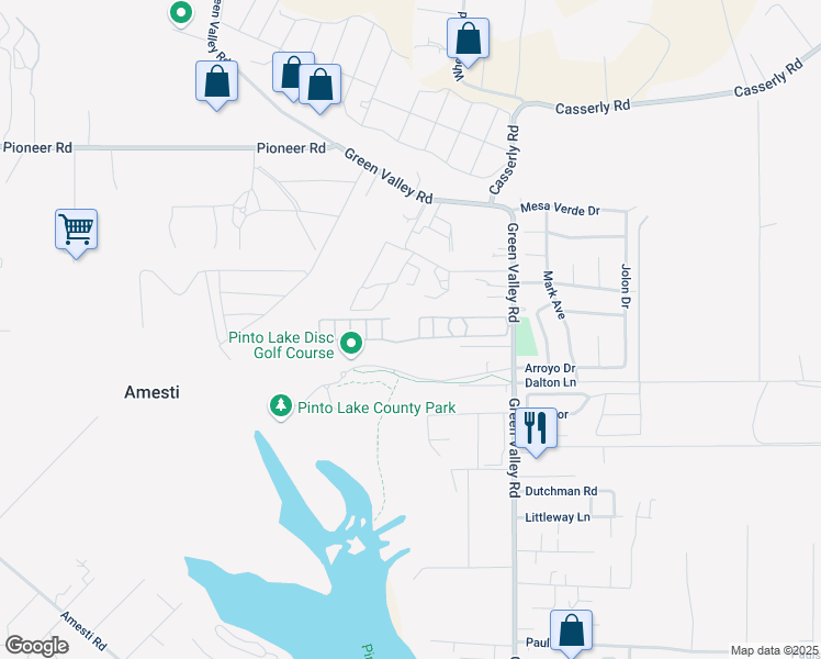 map of restaurants, bars, coffee shops, grocery stores, and more near 789 Green Valley Road in Watsonville