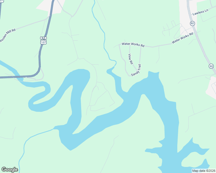 map of restaurants, bars, coffee shops, grocery stores, and more near 93 Laurel Road in Jamestown