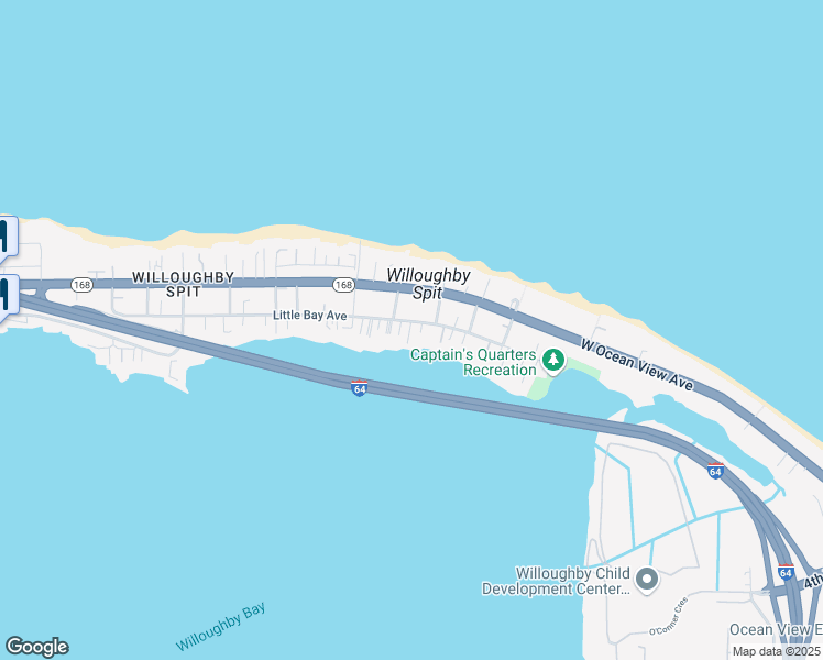 map of restaurants, bars, coffee shops, grocery stores, and more near 1017 Little Bay Avenue in Norfolk
