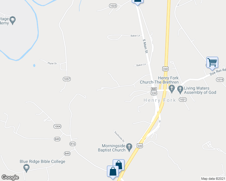 map of restaurants, bars, coffee shops, grocery stores, and more near 273 Westward Road in Rocky Mount