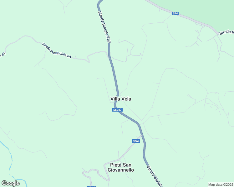 map of restaurants, bars, coffee shops, grocery stores, and more near 13 SS287 in Villa Vela