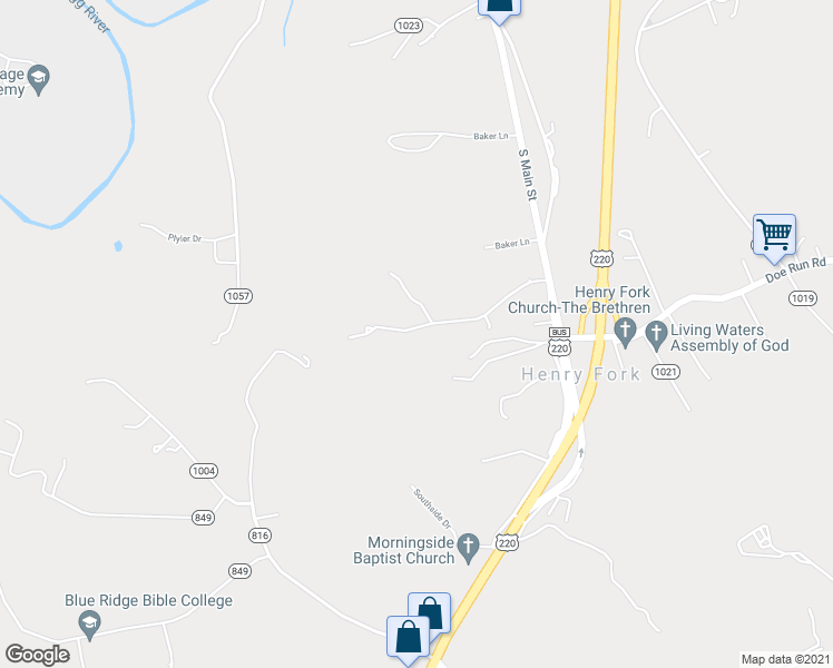 map of restaurants, bars, coffee shops, grocery stores, and more near 273 Westward Road in Rocky Mount
