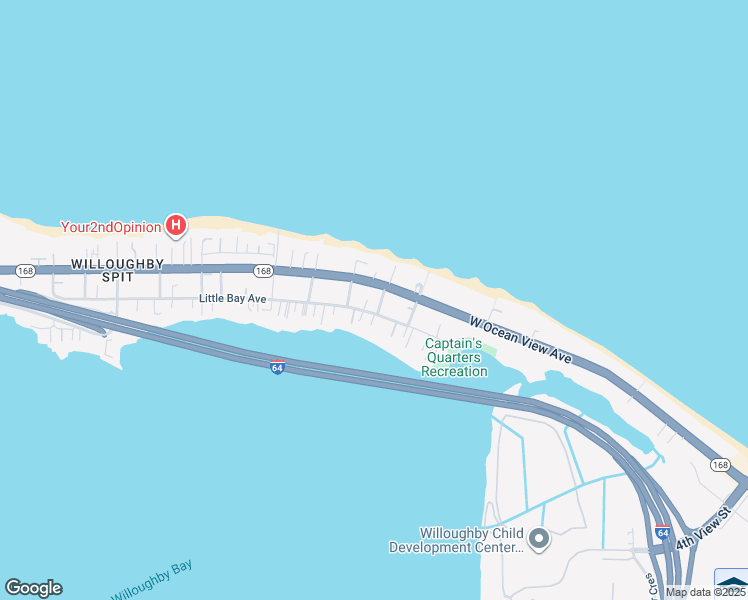 map of restaurants, bars, coffee shops, grocery stores, and more near 9631 Salem Street in Norfolk