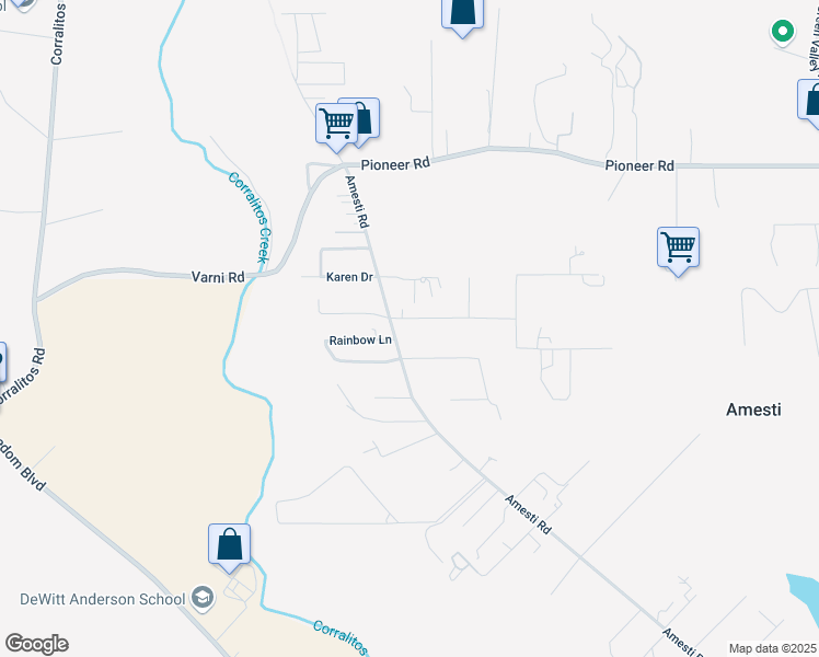 map of restaurants, bars, coffee shops, grocery stores, and more near 12 Linden Road in Watsonville