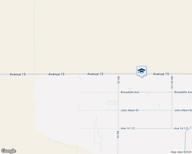 map of restaurants, bars, coffee shops, grocery stores, and more near 34786 Avenue 15 in Madera