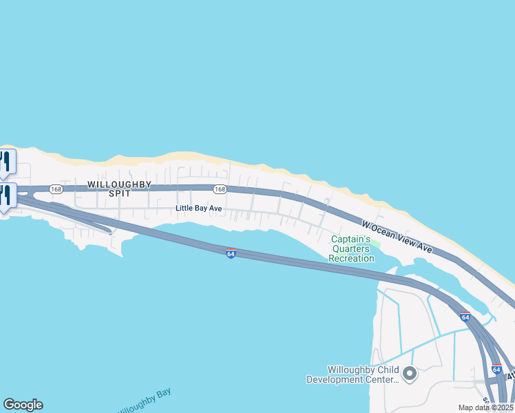 map of restaurants, bars, coffee shops, grocery stores, and more near 1026 Little Bay Avenue in Norfolk