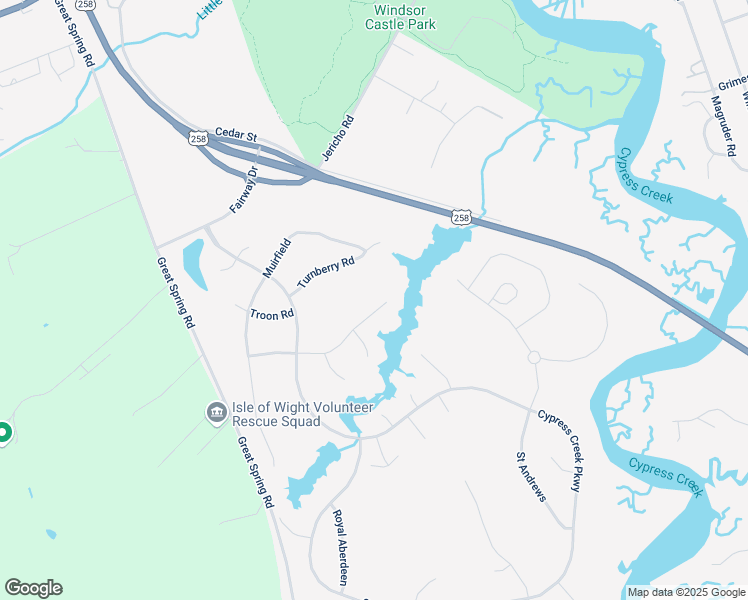 map of restaurants, bars, coffee shops, grocery stores, and more near 407 Royal Dornoch in Smithfield