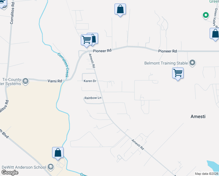 map of restaurants, bars, coffee shops, grocery stores, and more near 222 Bollinger Place in Watsonville