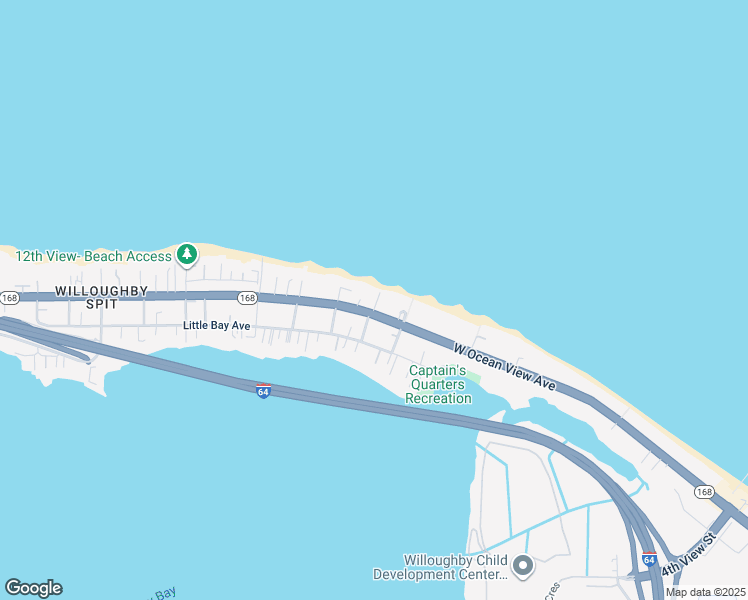 map of restaurants, bars, coffee shops, grocery stores, and more near 962 West Ocean View Avenue in Norfolk