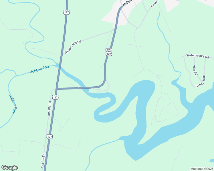 map of restaurants, bars, coffee shops, grocery stores, and more near Old US 127 Loop No 1 Road in Jamestown