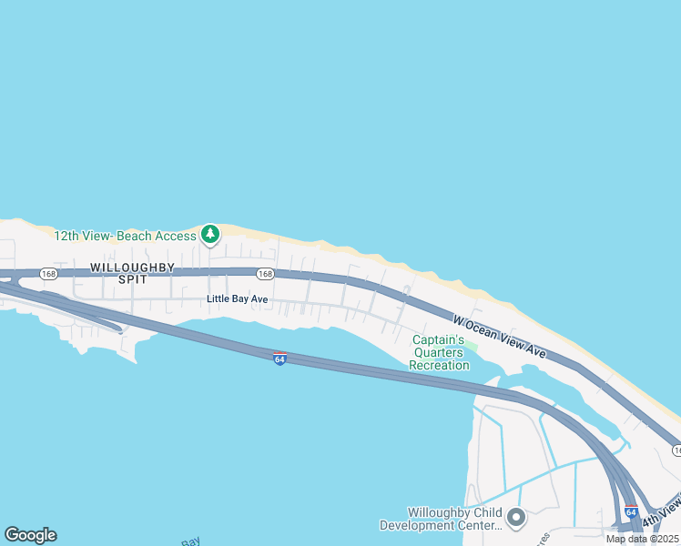 map of restaurants, bars, coffee shops, grocery stores, and more near 998 West Ocean View Avenue in Norfolk